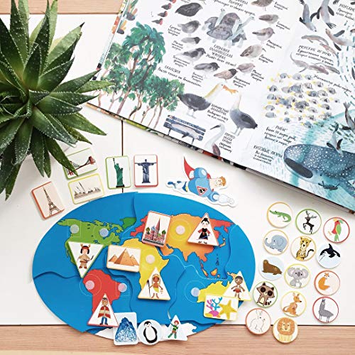 Picnmix Continents Globes for Children Board Game Map of The World