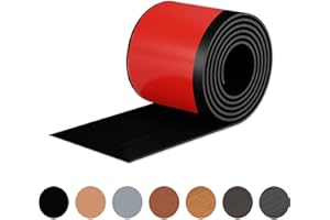 ROUIXSEN Black Wall Molding Trim 3 Inch x 20 Feet, Wall Base Baseboard Molding Trim Flexible Self Adhesive Rubber Wall Base Moulding Trim Peel and Stick Design Home Decoration Skirting Baseboard