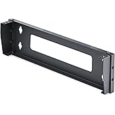 StarTech.com 1U Vertical Wall-Mount Bracket for 19Inch Rack Mountable Equipment, 121lb/55kg Capacity, for Patch Panels/Servers