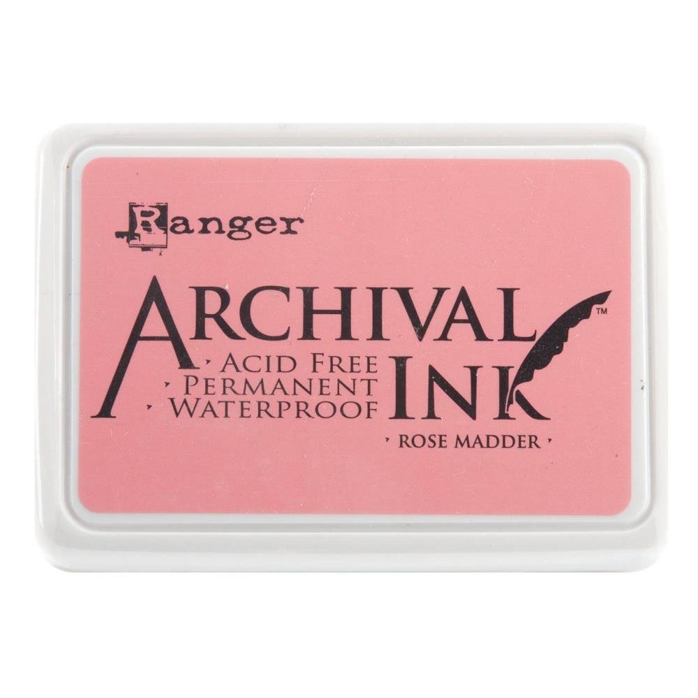 Ranger Archival Ink Pad #0-Rose, Madder