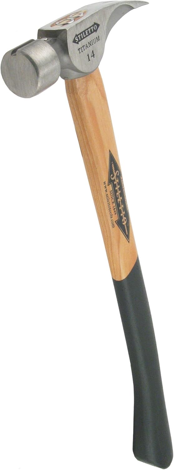 Stiletto Ti14SCE Ti 14 Smooth Face Hammer with a Curved 18" Hickory