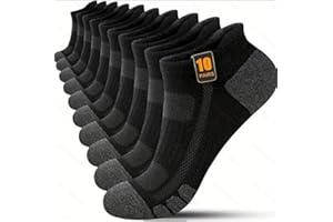 10-Pack Men’s Ankle Socks, Breathable Mesh Fabric with Reinforced Heel & Toe, Low-Cut Design, Suitable for Daily Casual Wear