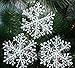 CoscosX 99pcs Snowflake Christmas Ornaments 4.3Inch (White)