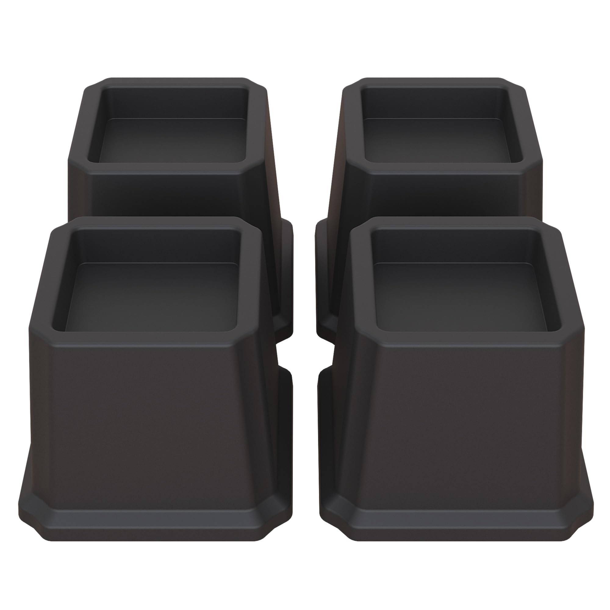 Lutown-Teen Bed Risers 3 inch Heavy Duty Furniture Risers for Sofas, Chair Risers Sofa Risers Table Risers Set of 4 Pack, Black