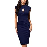 Miusol Women's Business Slim Style Ruffle Work Pencil Dress