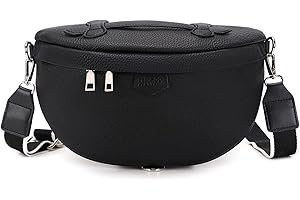 Eslcorri Crossbody Bags for Women - Fashion Sling Purse Shoulder Bag Fanny Pack Leather Causal Chest Bum Bag Cross Body Purse