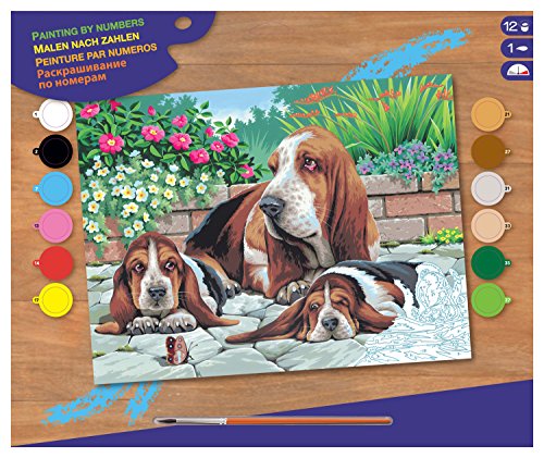 KSG - Basset Hounds Masterpeice Senior Paint by Number