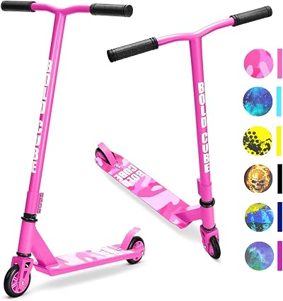BOLDCUBE Beginner Stunt Scooter 100mm ABEC 7 360° Spin 2.9kg Kids