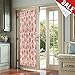 jinchan French Door Curtain for Door Winow Paisley Scroll Printed Linen Glass Door Curtain 72 inch Long Door Panel Rod Pocket Light Filtering Door Drape Tieback Included 1 Panel Terra on Beige