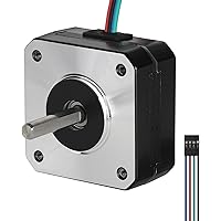 BESJMYT Nema 17 Stepper Motor 145mNm High Torque 20.5mm/0.80inch Bipolar 1A-3.5V 2 Phase 4 Lead Step Motor for 3D Printer/CNC