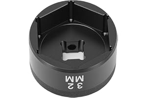 Generic 32mm Chamferless Fork Socket Tool for Efficient Bike Fork Topcap Maintenance 3/8 Inch Ratchet Drive Interface Replace