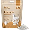 Fera Pet Organics Immune Goat Milk Cat & Dog Food Topper – Vet Created - Pet Allergy & Immunity Aid – Probiotic - Colostrum & Turkey Tail Mushroom-60 Servings