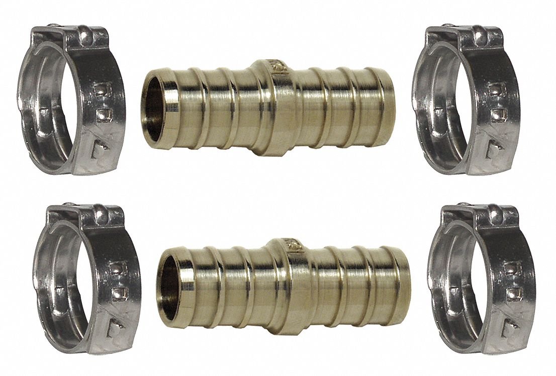 Repair Kit w/Cinch Clamps, PEX, 1/2" Pipe Industrial