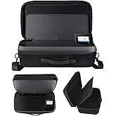 Hard Travel Case Compatible with HP OfficeJet 250 Mobile All-in-One Portable Printer (CZ992A), Also for Liene PixCut S1 Color Sticker Printer Cutting Machine Carrying Bag with Shoulder Strap, Black
