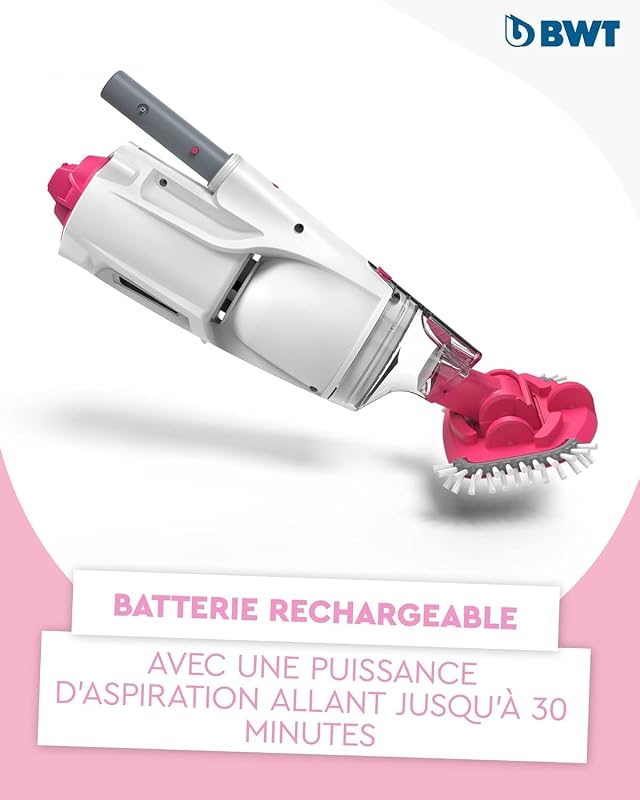 Aspirateur de Piscine BC30 | Nettoyage Efficace de piscines jusqu'à 15 m³ | Fonctionnement sans Fil avec Une liberté de Mouvement maximale | Puissance d'aspiration élevée