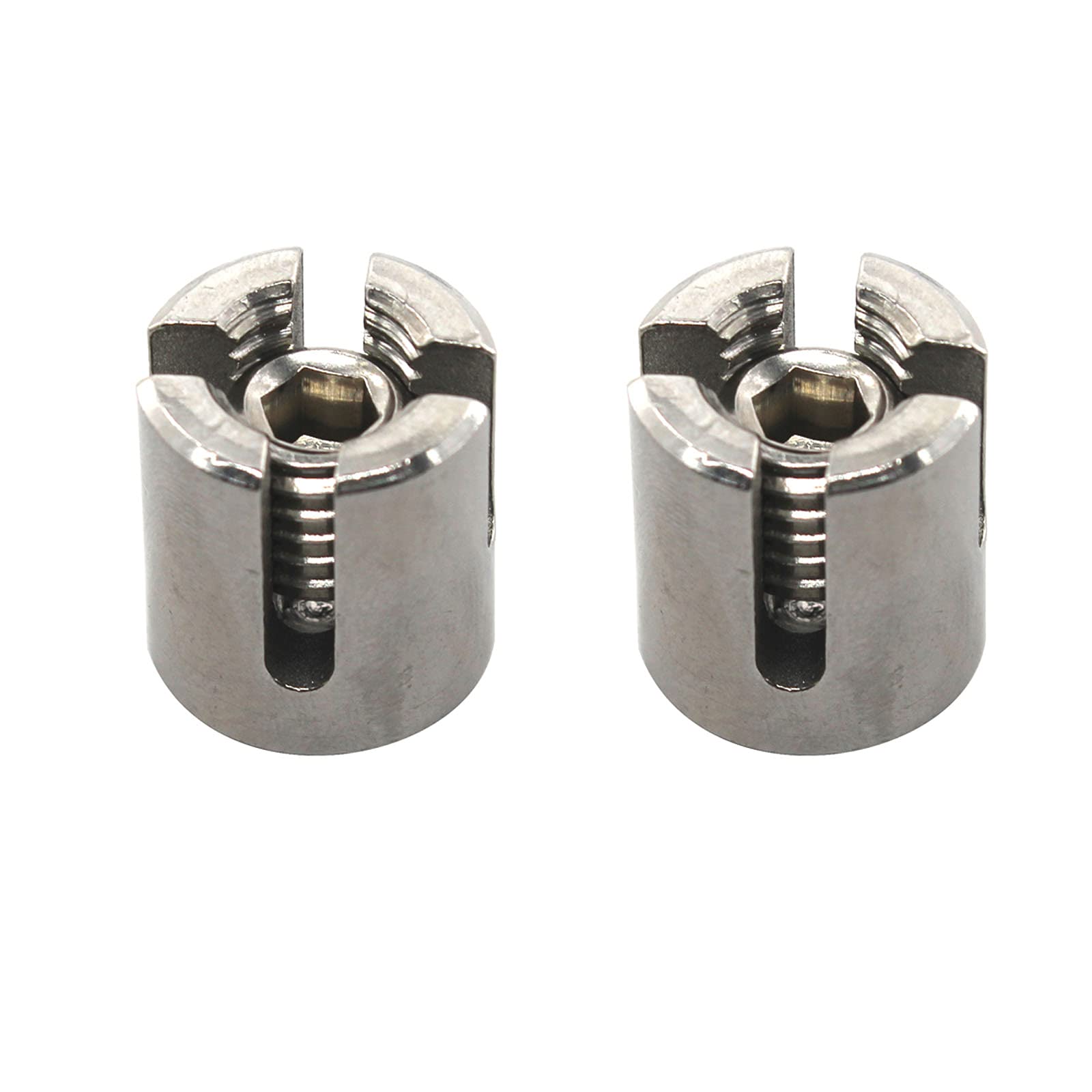 M16x8 mm Cross Cable Clamps Wire Rope Cross Clamp 316 stainless steel Cross Clip (Pack of 2)