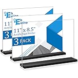 EHWINE 3 Pack Acrylic Sign Holder 8.5 x 11