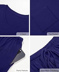 RUBZOOF Women's Short Sleeve Pajama Sets with