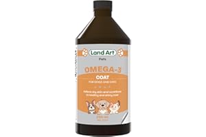 Pet Omega 3 Supplement - Liquid Formula - Soothe Dry Skin - Fish Oil - 250ml - GMO Free - Gluten Free - Made in Canada