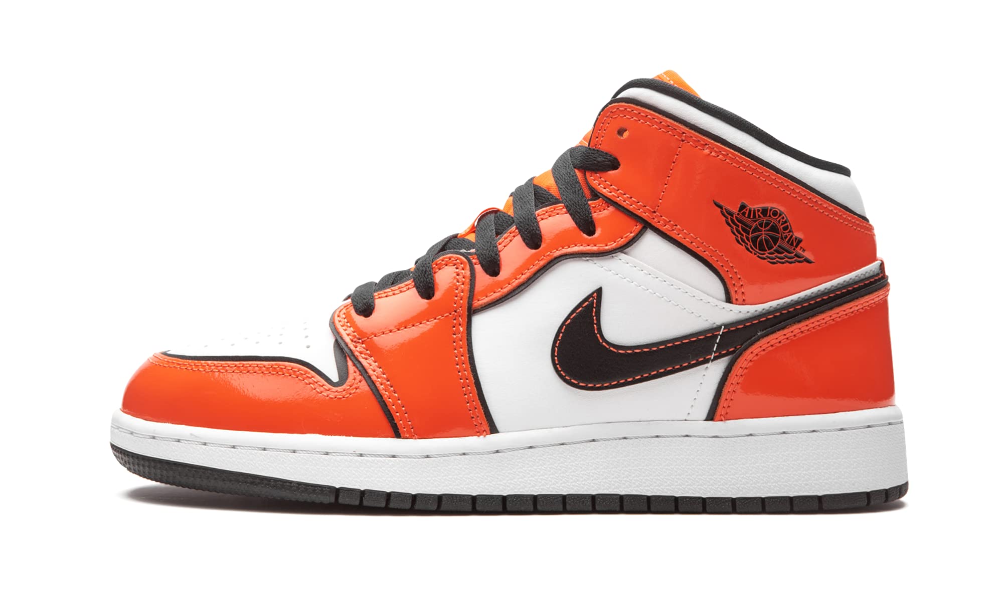 Jordan Big Kid's 1 Mid SE Turf Orange/Black-White
