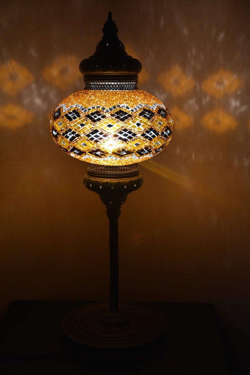 9 balls turkish mosaic lamp floor lamp lantern glass handmade 110-230v