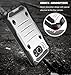 S7 Edge Case, Galaxy S7 Edge Case, SGM Premium Hybrid High ImpactShock Absorbent Defender Case With Anti-Slip Grip For Galaxy S7 Edge (Silver + Black)