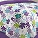 First At Home Graphic Daisy Comforter Set, Queen, Purple