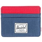 Herschel Supply Co. Men's Charlie Card Holder, Red/Navy, One Size