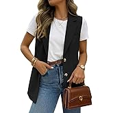 IDEALSANXUN Womens Vests Fashion Casual Sleeveless Blazer Dressy Vest Tops