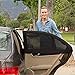 Premium Rear Window Sun Shade Plus Two (2) ShadeSox Universal Fit Car Window Baby Sun Shades! | Universal Baby Sun Shade Travel Kit Bundle (3 Piece) for Cars and SUV's | Travel eBook Included!