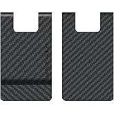 MONOCARBON 2in1 Carbon Fiber Money&Credit Card Clip,RFID Blocking Wide Credit Card&Cash Holder for Men Front Pocket
