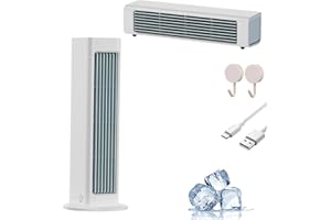 NVMTI Breezemax Ac, Qinux Breeze Max Air Cooler, Portable Bladeless Mini Air Conditioner with Remote,Small and Compact, Ultra Quiet Energy Efficient for Bedroom, Office, Dorm (White-1 PCS, Plug-in)