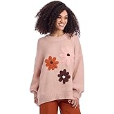 Mud Pie Women's Farley Floral Sweater