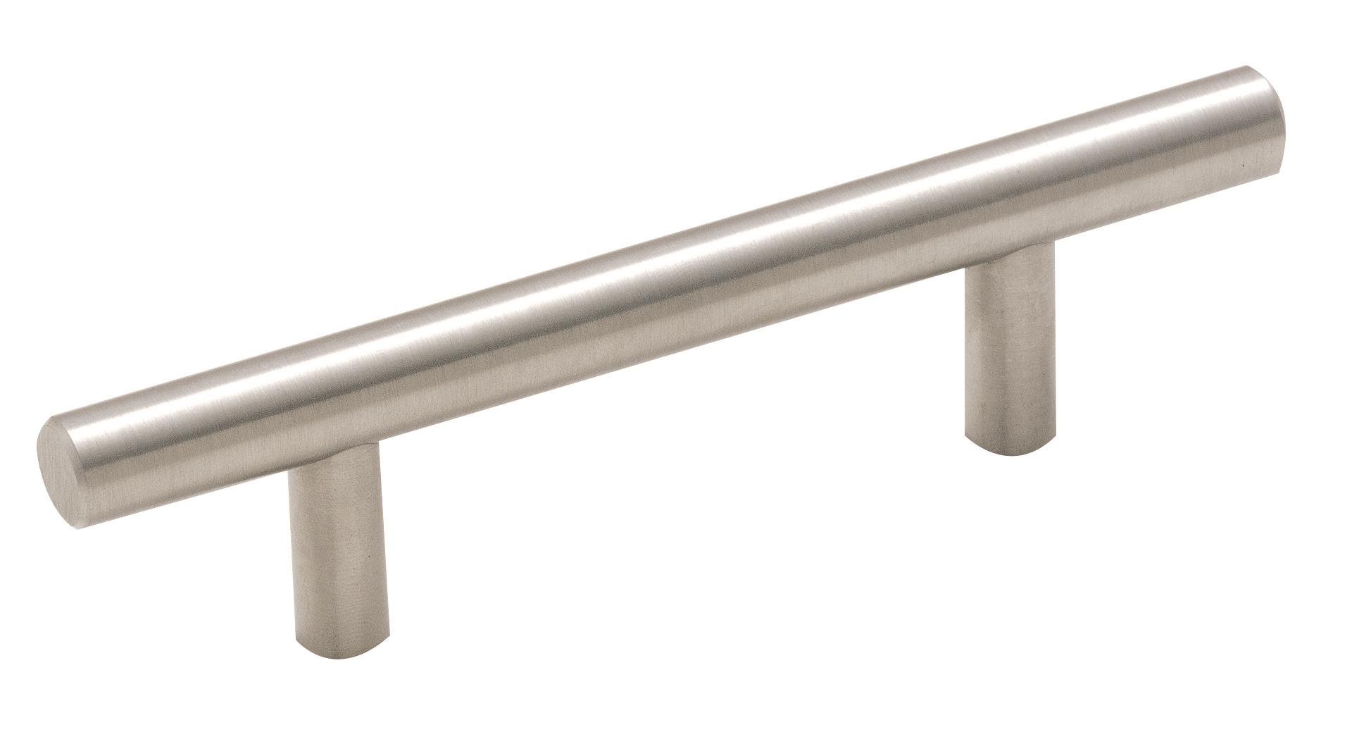 Photo 1 of Amerock | Cabinet Pull | Sterling Nickel | 3 inch (76 mm) Center to Center | Bar Pulls | 10 Pack | Drawer Pull | Drawer Handle | Cabinet Hardware
