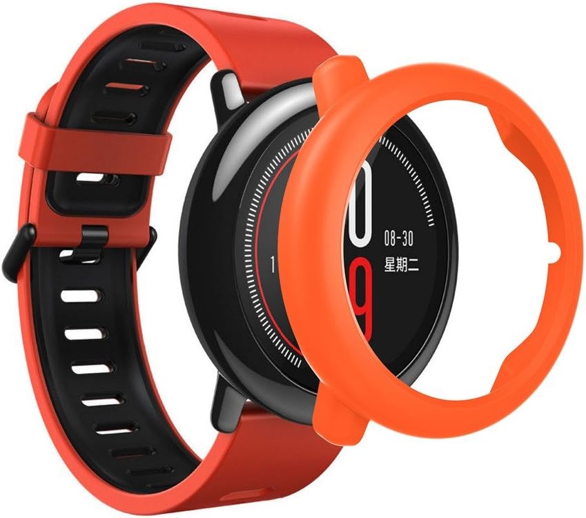 Cywulin Protective Case Cover for Huami Amazfit Pace, Hard Rugged Armor Bumper Frame Shell Accessory Scratch Shatter Resistant Shock Proof for Xiaomi Amazfit Pace and A1612B PACE Smartwatch