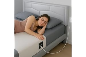 Grounding Sheet for Bed, Silver Threads - One Size for All Beds, Extra Soft 95% Organic Cotton 5% Pure Silver, Grounding Bed 