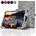 ACdream Lenovo TAB3 8 Case, Folio Protective Premium Leather Tablet Case for Lenovo TAB3 8 inch Tablet(2016 release), Black-White-Leopard