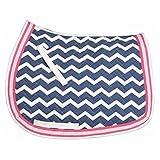 Equine Couture Abby Saddle Pad Navy/Pink