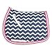 Equine Couture Abby Saddle Pad Navy/Pink