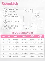 Gogokids Girls Three-Piece Gymnastics Set Leotard Shorts Hairband 8-9Y view 6