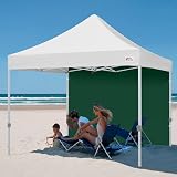 MasterCanopy Instant Gazebo Sidewall Forest Green 217x305cm 3x3M view 7