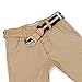 b.m.c BMC Boys 4pc Striped Color Adjustable Elastic Band With Leather Loop Belt Set