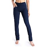 Yogipace Women's Petite/Regular/Tall 5-Pocket Straight Leg Yoga Dress Pants,Slim Fit Stretch Comfort Pants