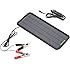 ALLPOWERS 18V 5W Portable Solar Car Battery Charger Bundle with Cigarette Lighter Plug, Battery Charging Clip Line, Suction Cups & Manual