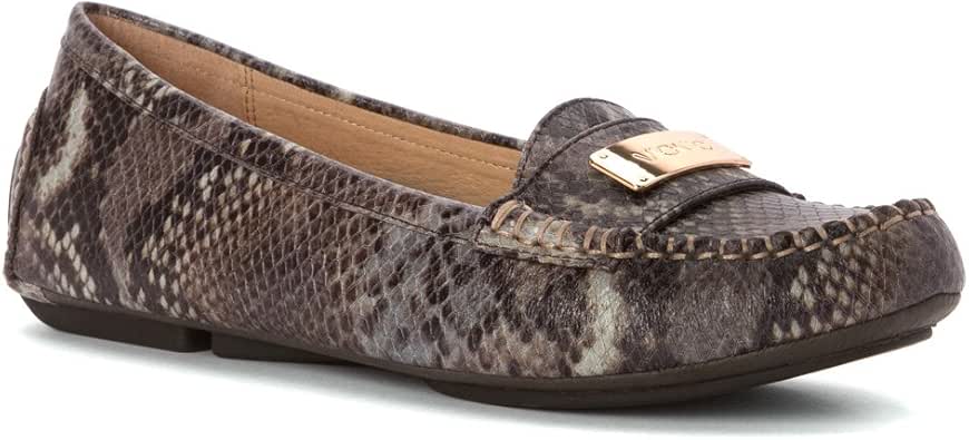 Amazon.com | Vionic Sydney Womens Leather Loafers Brown Snake - 6 | Loafers & Slip-Ons