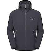 Rab Men's Borealis Hoody Jacket - Lightweight Water-Repellent Softshell Coat for Hiking & Climbing