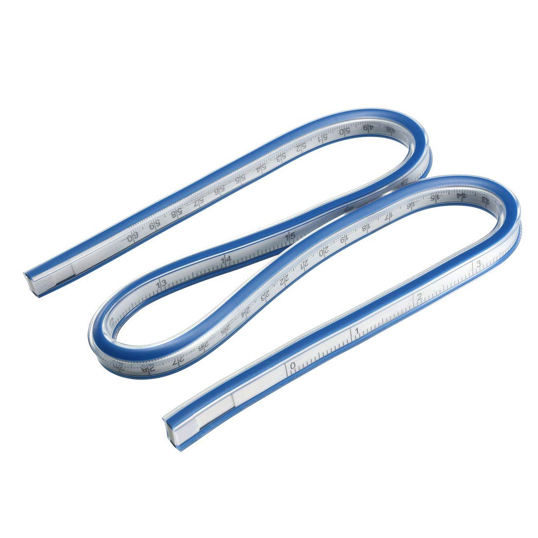 sourcing map Flexible Ruler 24 Inch 60cm Curve Ruler for Engineering Drawing, Design Graphics, Garment Design