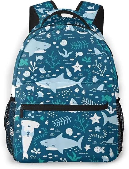 Amazon Co Jp シュモクザメ メンズバックパック 大容量リュックサック 旅行 軽量 防水 おしゃれ アウトドアリュック 通勤通学 Pcバッグ 16インチ 高校生 大学生 通学 通勤 通学リュック 服 ファッション小物