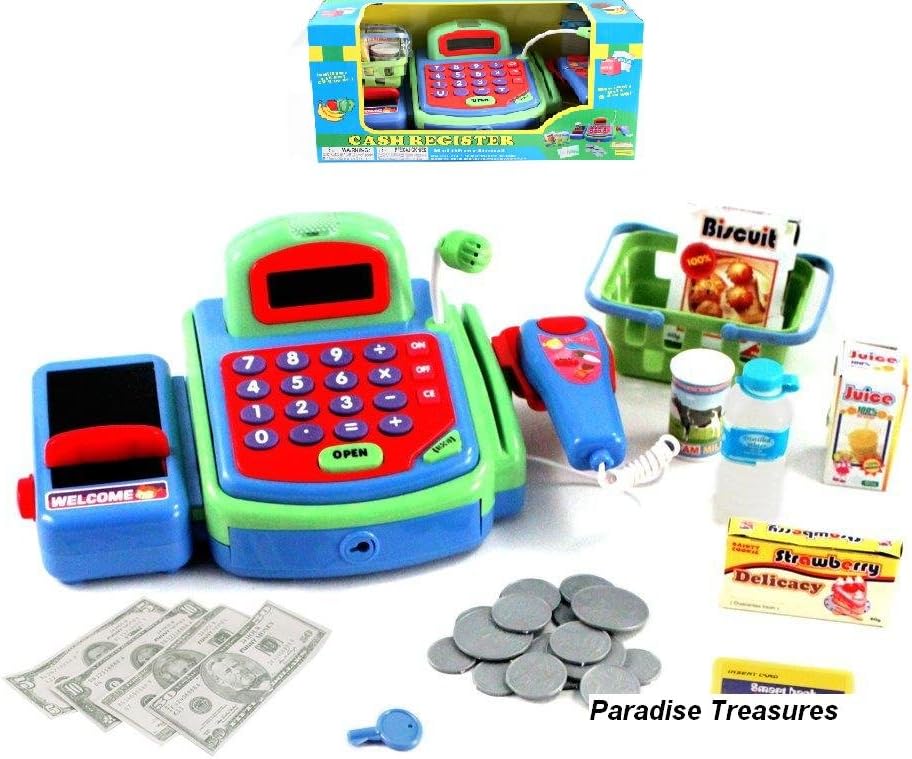 Electronic Cash Register Toy scanner and Credit Card Reader Realistic