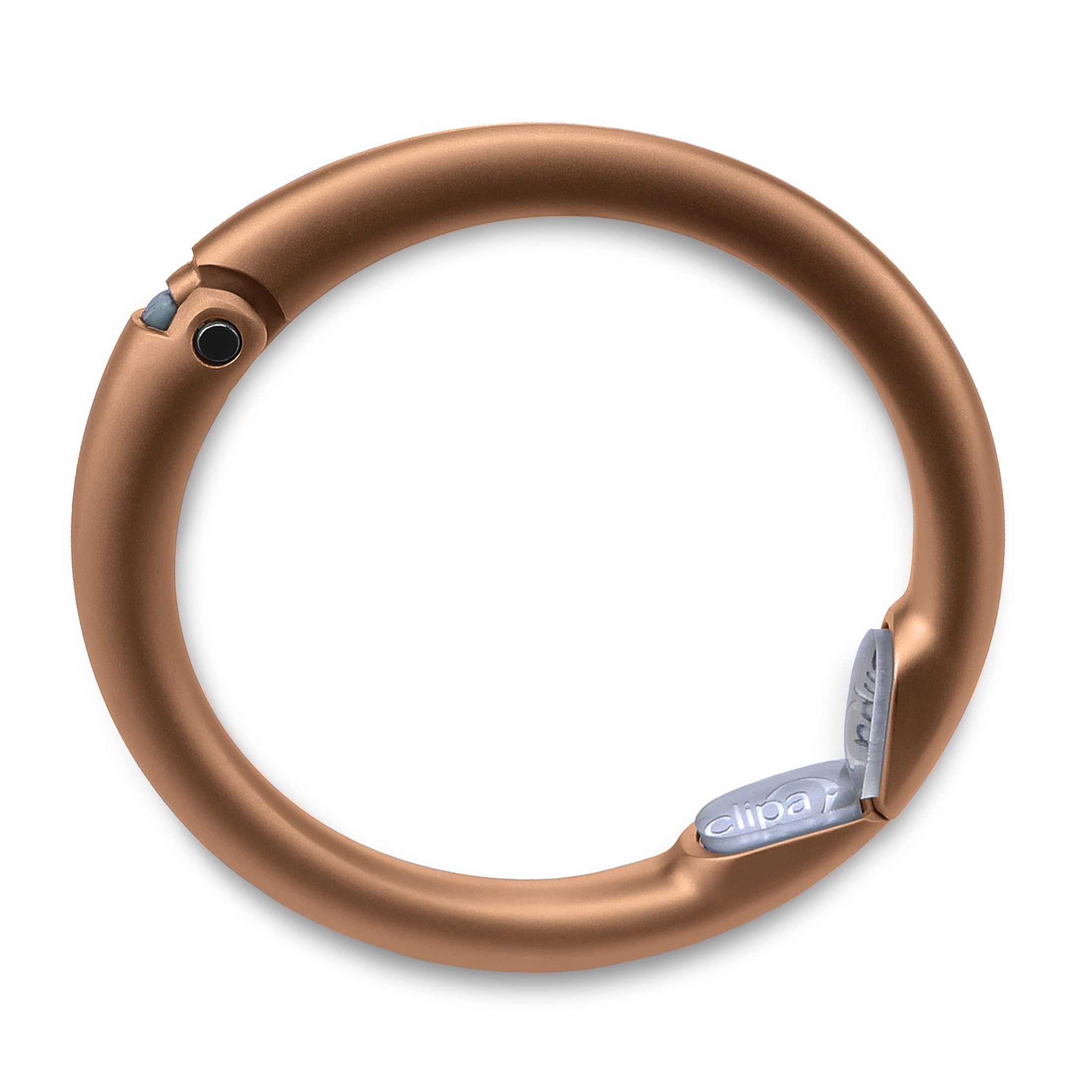 Clipa Bag Hanger - Matte Bronze PVD - The Ring That Opens Into a Hook and Hangs in Just 1/2" of Space, Holds 33 lbs., 3 yr. Warranty